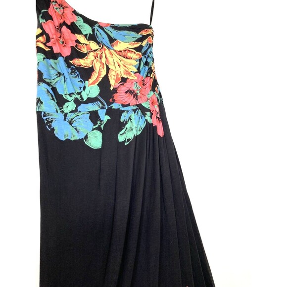 Marc Jacobs Womens Multicolor Floral One Shoulder A Line Maxi Dress S - Picture 6 of 11